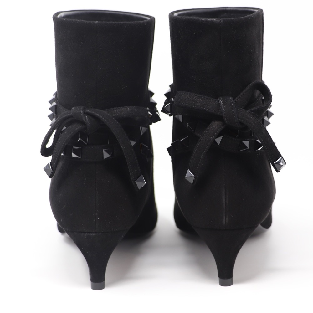 Brand New 8 Valentino Garavani Rockstud Flair Suede Booties - Picture 7 of 12